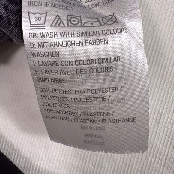 H by Halston Black/white Sz S Petite Jet Set Jersey Crop Wide-Leg Jumpsuit - Picture 10 of 11